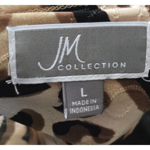 JM Collection Women's 3/4 Sleeve animal Print multicolor size L - Picture 6 of 8